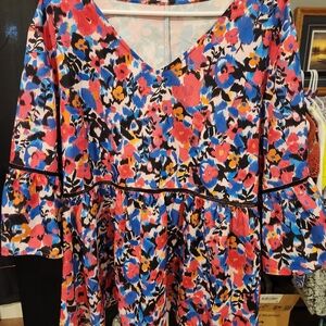 SHEIN Curve Multicolor Floral Dress